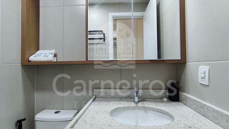 Studio no Maré Alta Beach - Praia de Tamandaré (C14)