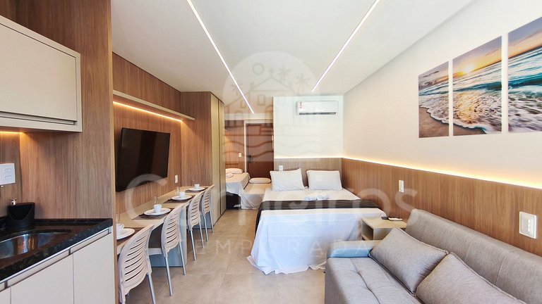 Flat na Praia dos Carneiros c/ Piscina (X03-3)