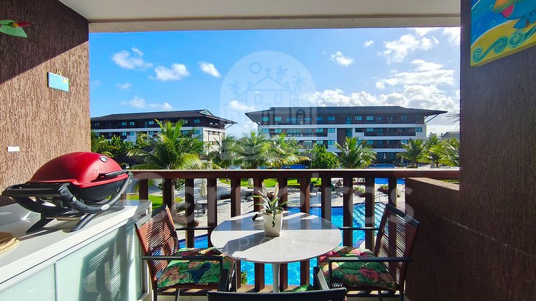 2 Quartos Vista Piscina - Cupe Beach Living (A04)