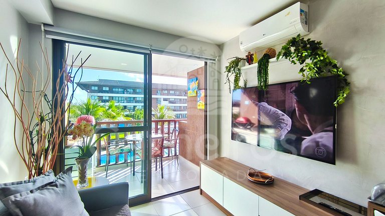 2 Quartos Vista Piscina - Cupe Beach Living (A04)