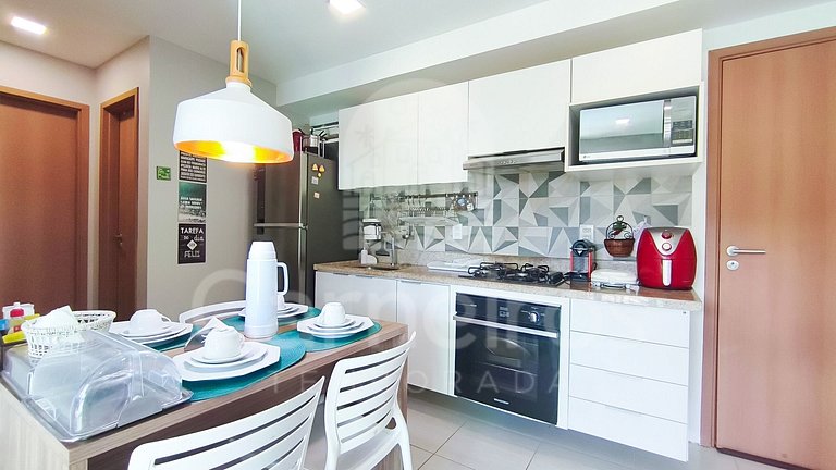 2 Quartos Vista Piscina - Cupe Beach Living (A04)