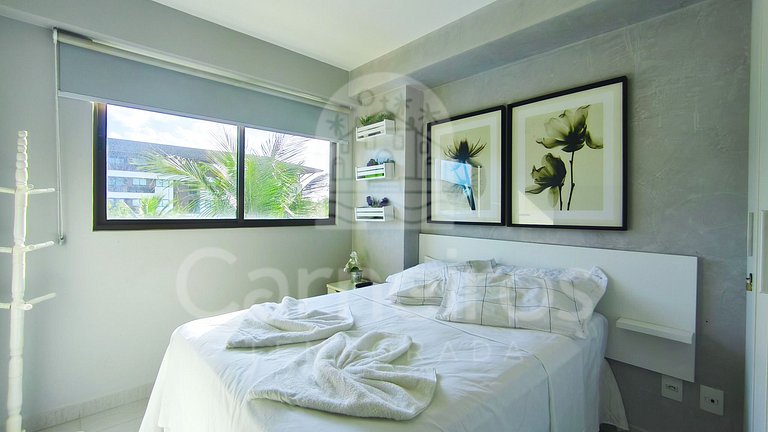 2 Quartos Vista Piscina - Cupe Beach Living (A04)