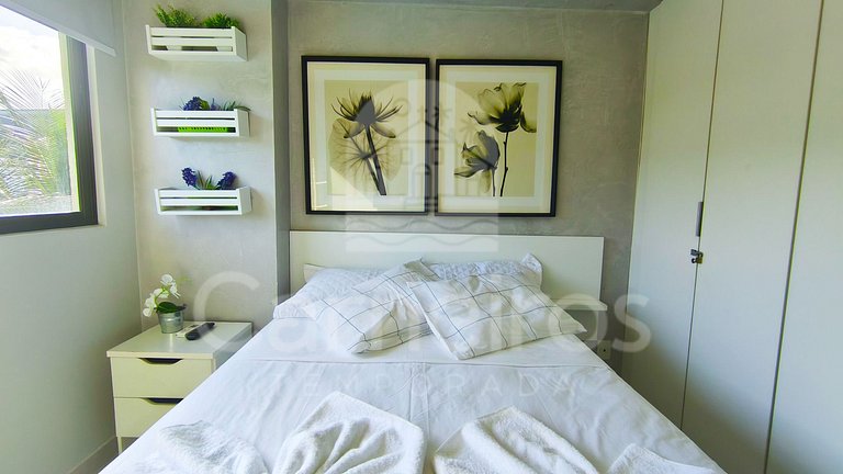 2 Quartos Vista Piscina - Cupe Beach Living (A04)