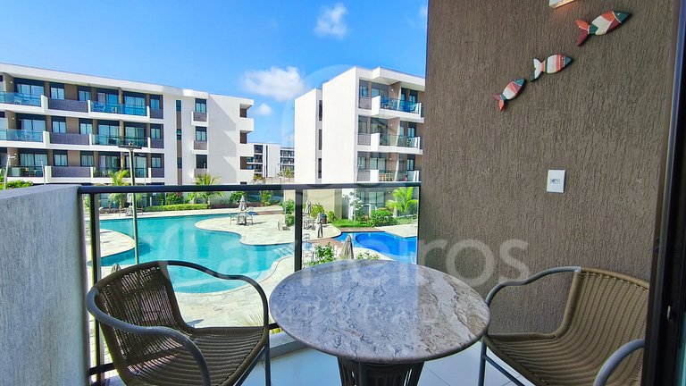 Studio com Vista Piscina no Makia Beach (A19-4)