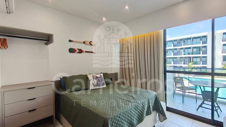 Studio com Vista Piscina no Makia Beach (A19-4)