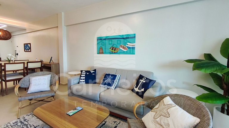 Flat 3 Quartos Vista Mar no Açores Tamandaré (B24)