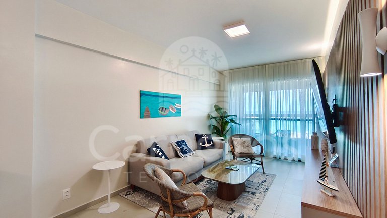 Flat 3 Quartos Vista Mar no Açores Tamandaré (B24)