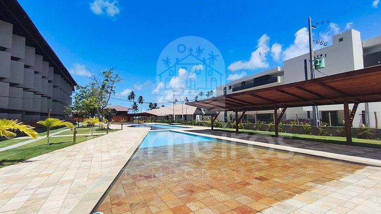 Studio Térreo no Carneiros Atlântico - Pé na areia (D018)