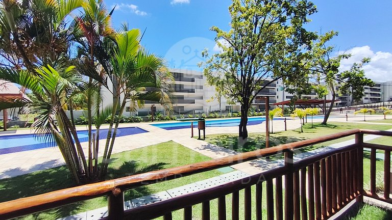 Flat Térreo no Carneiros Atlântico - Pé na areia (D003)