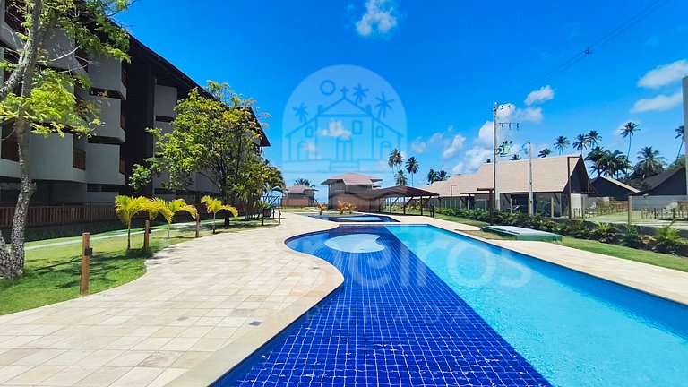 Studio no Carneiros Atlântico - Pé na areia (D113)