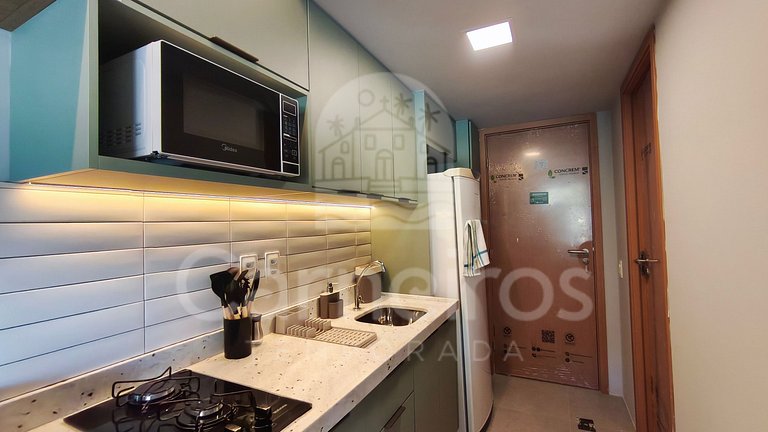 Studio Térreo no Carneiros Atlântico - Pé na areia (D018)