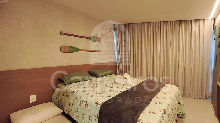 Studio Térreo no Carneiros Atlântico - Pé na areia (D018)