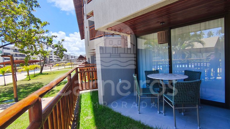 Studio Térreo no Carneiros Atlântico - Pé na areia (D018)