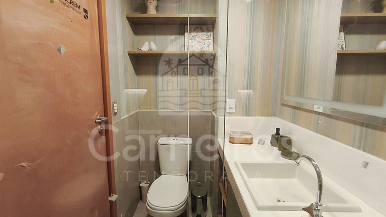 Studio no Carneiros Atlântico - Pé na areia (D018)