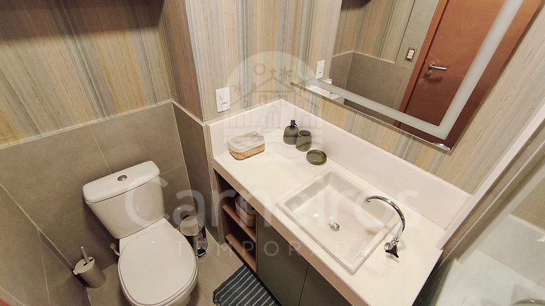 Studio Térreo no Carneiros Atlântico - Pé na areia (D018)