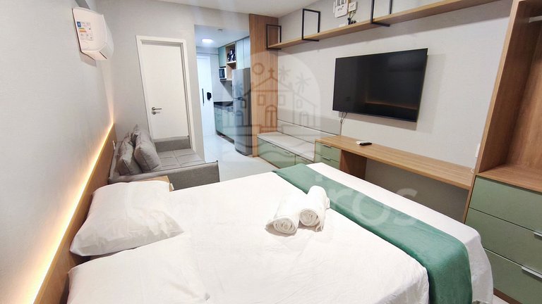 Flat no Açores - Pé na Areia de Tamandaré (A21)