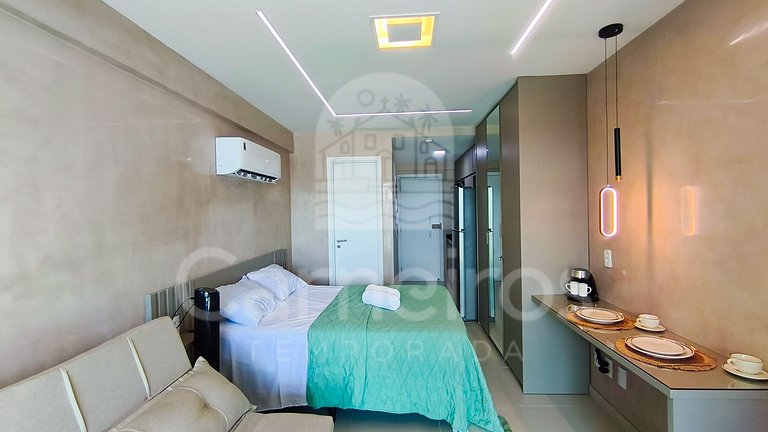 Flat no Açores - Pé na Areia de Tamandaré (B21)