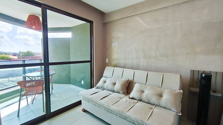 Carneiros | Studio com Varanda| Beira-Mar (B21)
