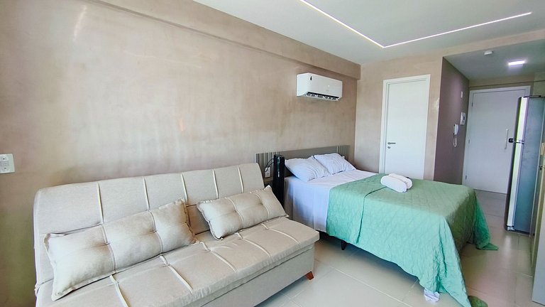 Carneiros | Studio com Varanda| Beira-Mar (B21)