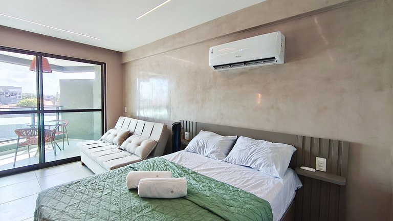 Carneiros | Studio com Varanda| Beira-Mar (B21)