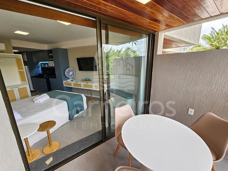 Studio Térreo-Carneiros Atlântico-Pé na areia (B029)