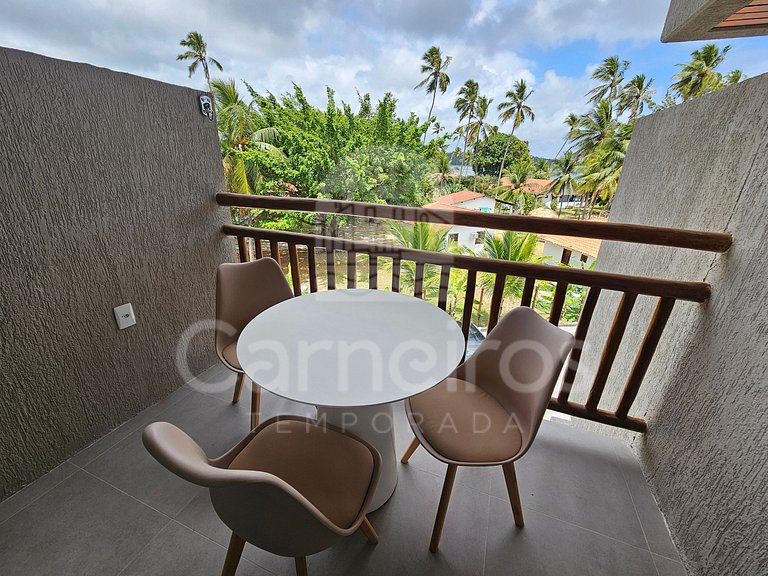 Studio Térreo-Carneiros Atlântico-Pé na areia (B029)