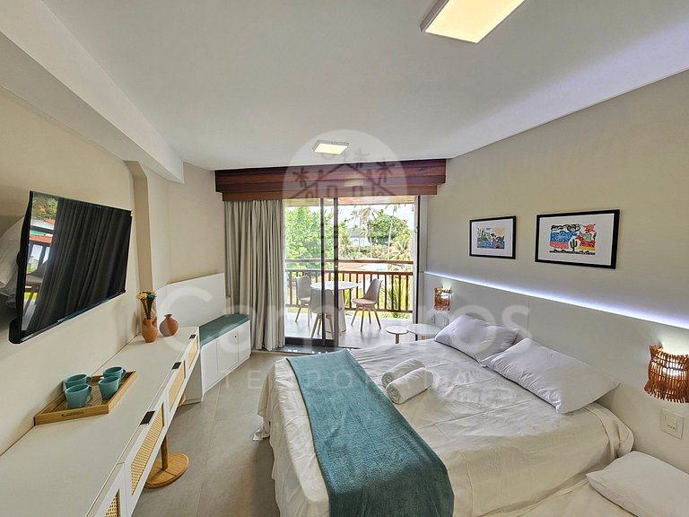 Studio Térreo-Carneiros Atlântico-Pé na areia (B029)