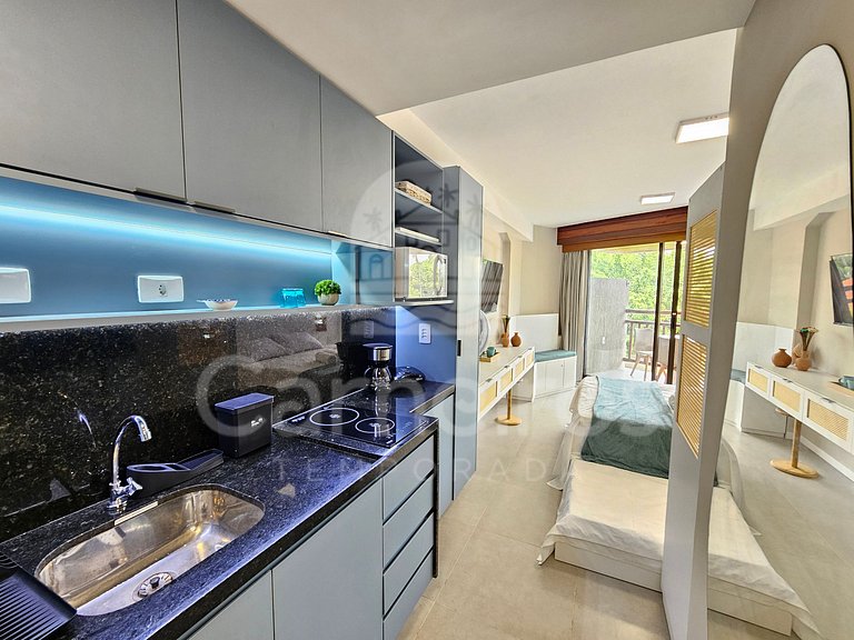 Studio Térreo-Carneiros Atlântico-Pé na areia (B029)