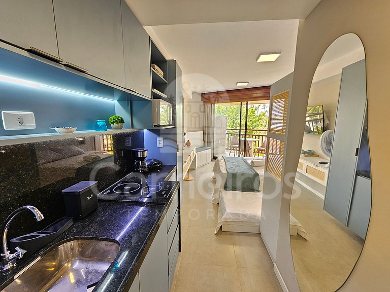 Studio Térreo-Carneiros Atlântico-Pé na areia (B029)