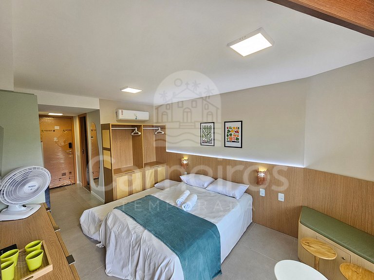 Studio Térreo-Carneiros Atlântico-Pé na areia (B031)