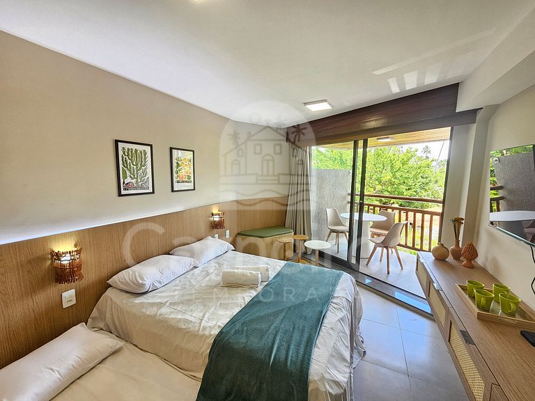 Studio Térreo-Carneiros Atlântico-Pé na areia (B031)