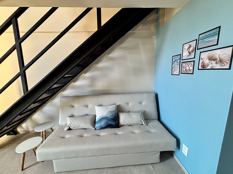 Carneiros | Flat Climatizado Perto da Praia(C06-1)