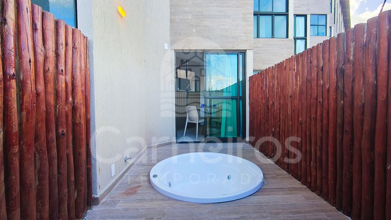 Flat na Praia dos Carneiros c/ Jacuzzi (X03-4)