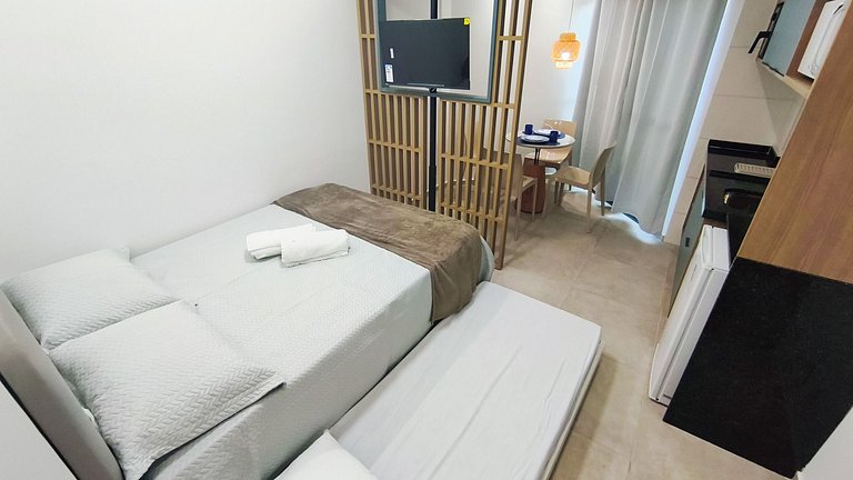 Carneiros | Studio com Jacuzzi Privativa (X03-4)