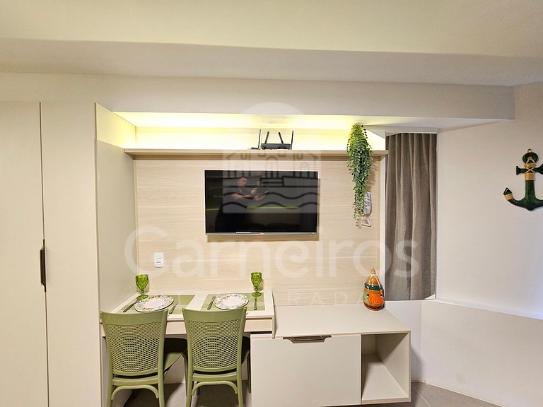 Studio no Carneiros Atlântico - Beira-Mar (D221)