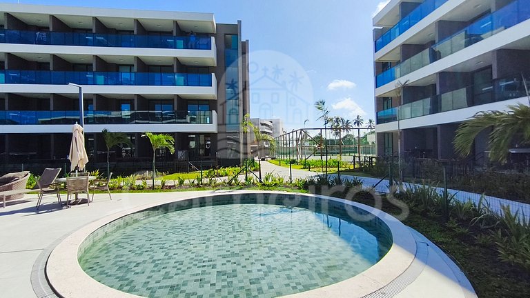 Studio Vista Piscina no Beach Class Verano (B12-3)