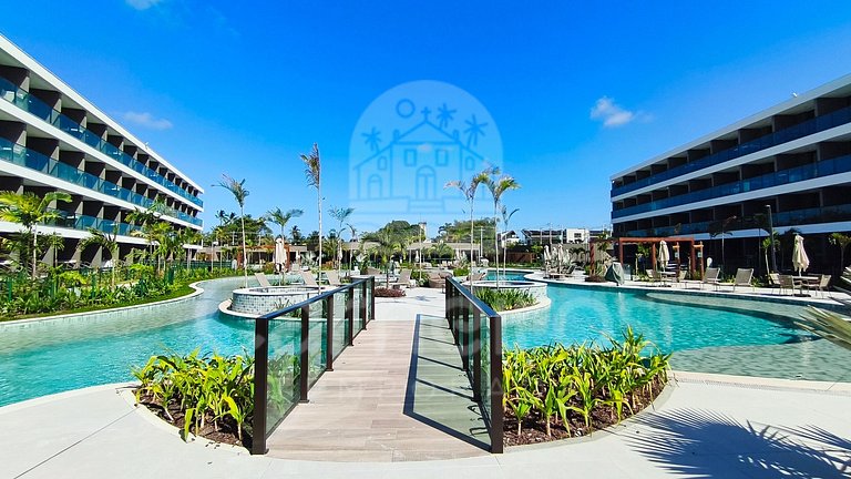 Studio Vista Piscina no Beach Class Verano (B12-3)