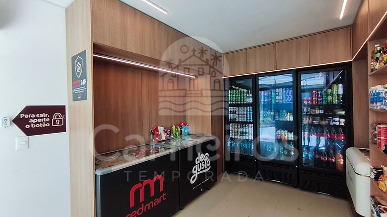 Studio Vista Piscina no Beach Class Verano (B12-3)