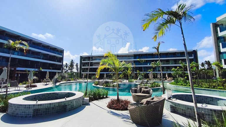 Flat Vista Piscina no Beach Class Verano (A06-1)