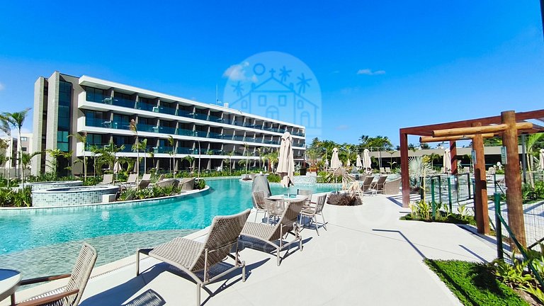 Studio Vista Piscina no Beach Class Verano (C15-2)