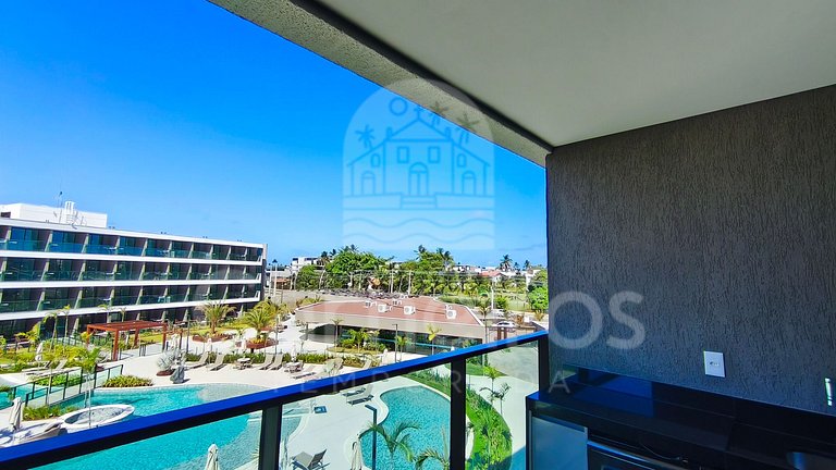 Studio Vista Piscina no Beach Class Verano (B12-3)