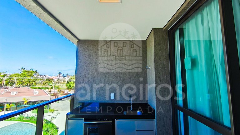 Studio Vista Piscina no Beach Class Verano (B12-3)