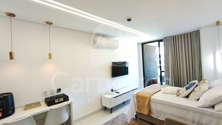 Studio Vista Piscina no Beach Class Verano (B12-3)