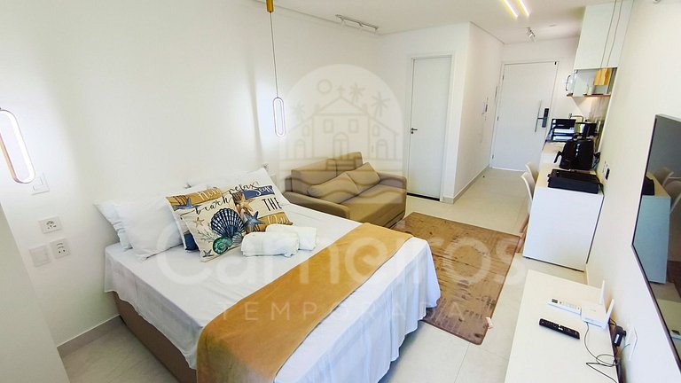 Studio Vista Piscina no Beach Class Verano (B12-3)