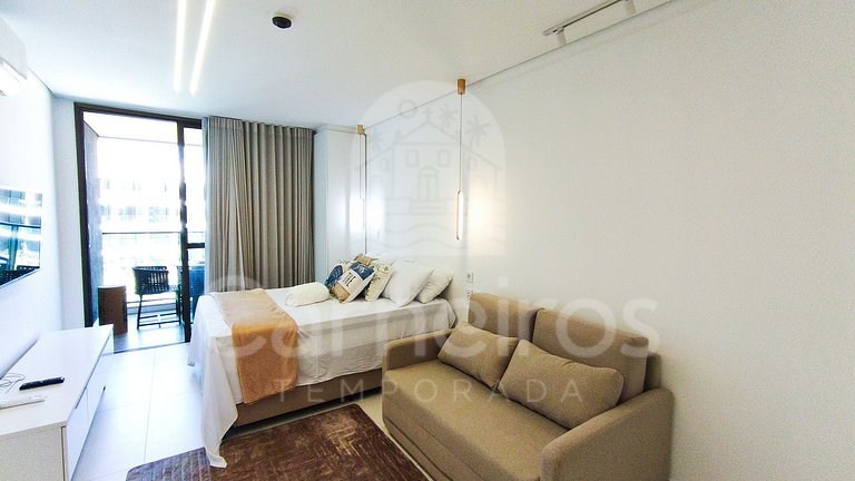 Studio Vista Piscina no Beach Class Verano (B12-3)