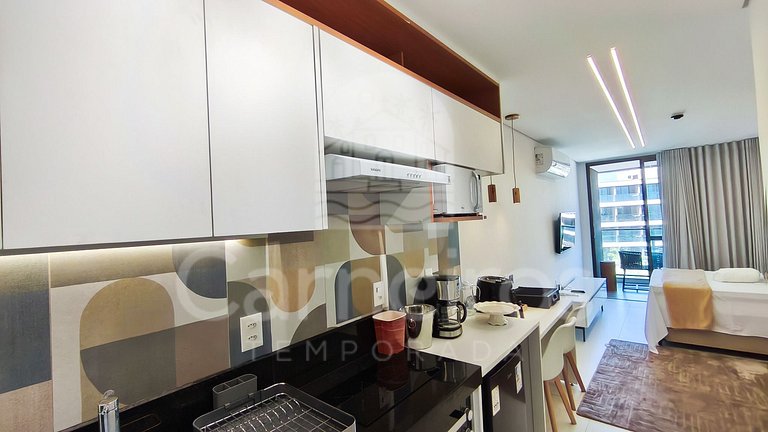 Studio Vista Piscina no Beach Class Verano (B12-3)