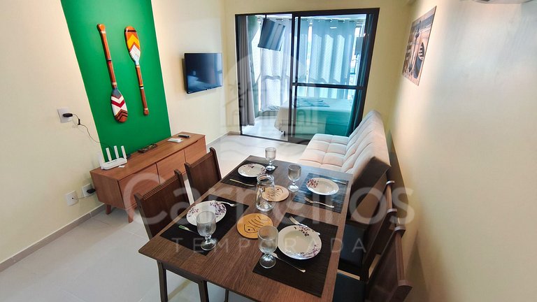 Flat no Açores - Pé na Areia de Tamandaré (A22)