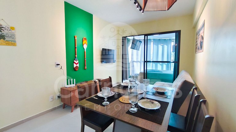 Flat no Açores - Pé na Areia de Tamandaré (A22)