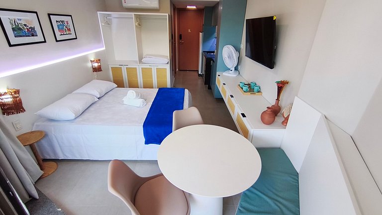 Carneiros | Flat Completo e Climatizado (D229)