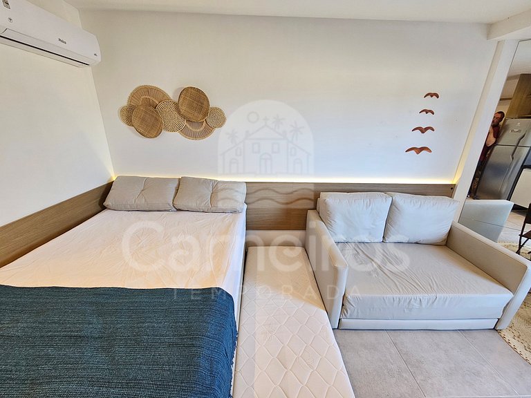 Flat na Praia dos Carneiros c/ Jacuzzi (X03-4)